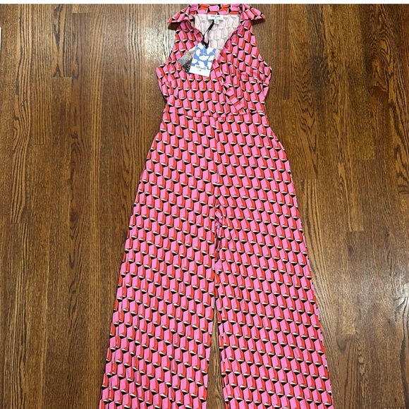 NWOT DVF geometric jumpsuit - Picture 11 of 12
